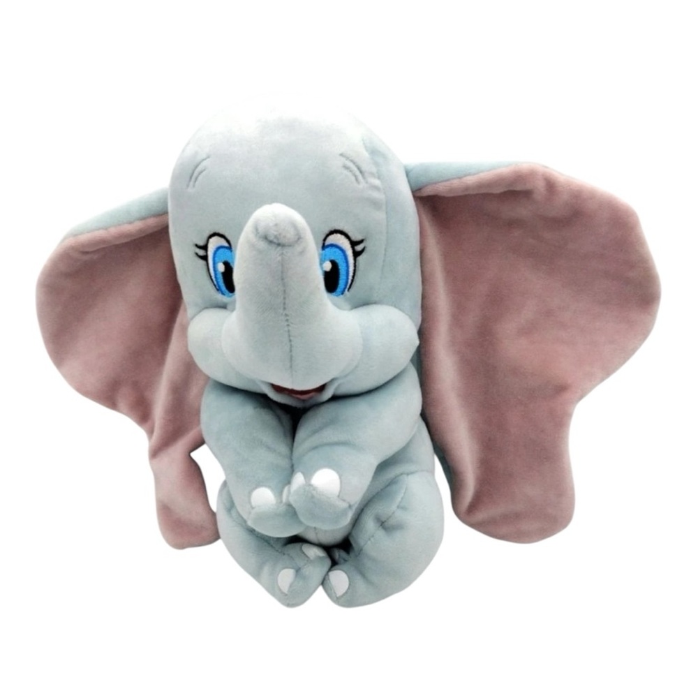 Ty Plush Elephant Toy - Gray and Pink